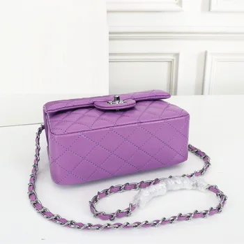 Women's Luxury Designer Sheepskin Diamond Lattice Shoulder Bag Gold/Silver Chain Mini Flap Crossbody Bag Handbag Multicolors 
Women's Luxury Designer Sheepskin Diamond Lattice Shoulder Bag Gold/Silver Chain Mini Flap Crossbody Bag Handbag Multicolors