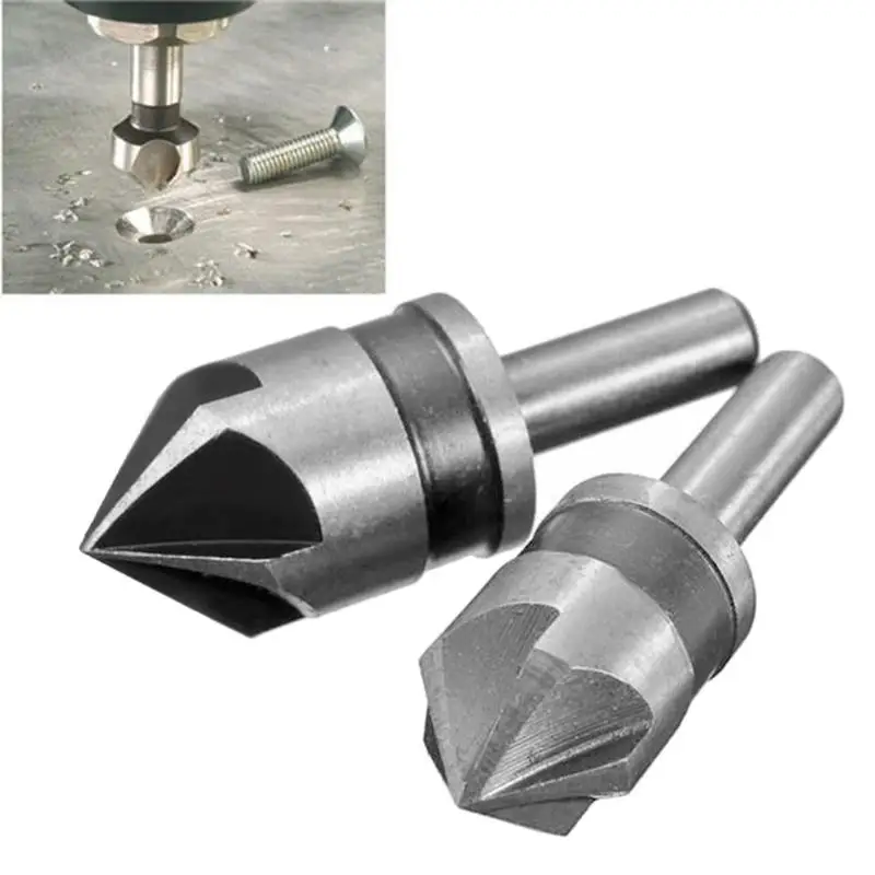 2pcs 5 Flute Countersink Drill Bit Round Shank HSS 82 Degree Point Angle Chamfer Chamfering Cutter for Woodworking Drill Bits
2pcs 5 Flute Countersink Drill Bit Round Shank HSS 82 Degree Point Angle Chamfer Chamfering Cutter for Woodworking Drill Bits