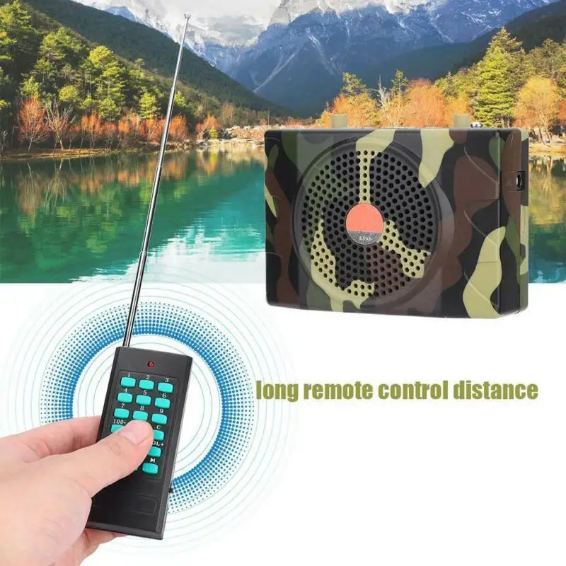 New Decoys Bird Caller Mp3 Speaker Remote Controller Kit 38W Portable Hunting Sound Caller Amplifier Teaching Sound Bird Mp3
New Decoys Bird Caller Mp3 Speaker Remote Controller Kit 38W Portable Hunting Sound Caller Amplifier Teaching Sound Bird Mp3