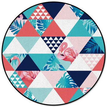 Animal Pink Flamingo Triangle Green Banana Leaf Rugs and Carpets for Home Living Room Round Rug for Children Rooms Non-slip
Animal Pink Flamingo Triangle Green Banana Leaf Rugs and Carpets for Home Living Room Round Rug for Children Rooms Non-slip