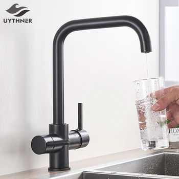 Kitchen Water Filter Faucet Kitchen faucets Dual Spout Filter faucet Mixer 360 Degree Rotation Water Purification Feature Taps
Kitchen Water Filter Faucet Kitchen faucets Dual Spout Filter faucet Mixer 360 Degree Rotation Water Purification Feature Taps