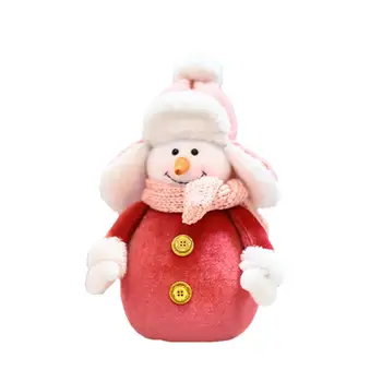 

Snowman Shape Doll Xmas Adornment Creative Desktop For Christmas Decorative Ornament Toy Nordic Figurine Gifts - Size S
