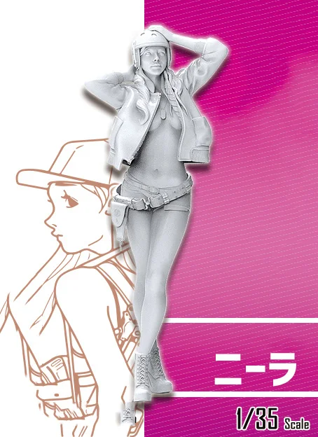 Unassambled 1/35 modern girl stand with hat Resin figure miniature model kits Unpainted
Unassambled 1/35 modern girl stand with hat Resin figure miniature model kits Unpainted