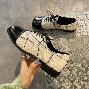 Vintage Women Oxford Flat Spring Shoes for Woman Leather Flats Summer Brogues Laces Loafers Casual Sneakers Shoes 2020
Vintage Women Oxford Flat Spring Shoes for Woman Leather Flats Summer Brogues Laces Loafers Casual Sneakers Shoes 2020