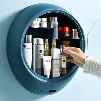 Wall Hanging Makeup Storage Box Drawer Type Bathroom Makeup Organizer Plastic Transparent Punch Free Dustproof Cosmetic Box
Wall Hanging Makeup Storage Box Drawer Type Bathroom Makeup Organizer Plastic Transparent Punch Free Dustproof Cosmetic Box