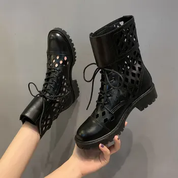 2020 summer new short boots women's British style thick heel waterproof platform gladiator sandals hollow breathable cool boots
2020 summer new short boots women's British style thick heel waterproof platform gladiator sandals hollow breathable cool boots