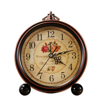 American Country Retro Alarm Clock Silent Bedside Bedroom Shabby Chic Vintage Style Table Clock Creative Metal Desk Watch Gift
American Country Retro Alarm Clock Silent Bedside Bedroom Shabby Chic Vintage Style Table Clock Creative Metal Desk Watch Gift
