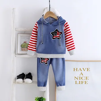 Spring Autumn Baby Boy Girl Clothes Cotton Children Stripe Hooded Pants 2Pcs/sets Infant Kid Fashion Toddler Clothing Tracksuits
Spring Autumn Baby Boy Girl Clothes Cotton Children Stripe Hooded Pants 2Pcs/sets Infant Kid Fashion Toddler Clothing Tracksuits