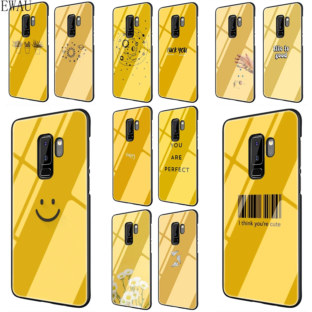 EWAU Yellow Aesthetic Tempered Glass phone case for Samsung S7 Edge S8 S9 S10 Note 8 9 10 plus A10 20 30 40 50 60 70
EWAU Yellow Aesthetic Tempered Glass phone case for Samsung S7 Edge S8 S9 S10 Note 8 9 10 plus A10 20 30 40 50 60 70
