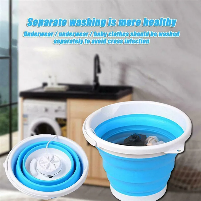 Portable Folding Laundry Tub Basin Mini Washing Machine Ultrasonic Turbine Automatic Clothes Washing Bucket For Home Travel
Portable Folding Laundry Tub Basin Mini Washing Machine Ultrasonic Turbine Automatic Clothes Washing Bucket For Home Travel