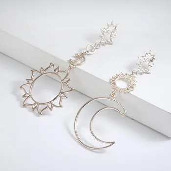 DI-327 Korean Version Of The 2020 Fashion New Earrings Simple Sun God Moon God Asymmetric Exaggeration Earrings Ladies Wholesale
DI-327 Korean Version Of The 2020 Fashion New Earrings Simple Sun God Moon God Asymmetric Exaggeration Earrings Ladies Wholesale