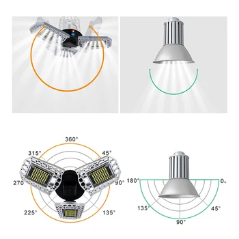 LED Garage Lights 6000lm 80W E27 Garage Ceiling Light Adjustable LED Light Bulbs
LED Garage Lights 6000lm 80W E27 Garage Ceiling Light Adjustable LED Light Bulbs
