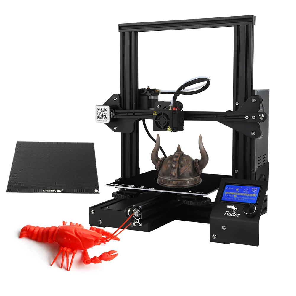 Creality 3D ender-3 Upgraded High-precision DIY 3D Printer Self-assemble 220 * 220 * 250mm Printing Size with Glass Plate
Creality 3D ender-3 Upgraded High-precision DIY 3D Printer Self-assemble 220 * 220 * 250mm Printing Size with Glass Plate