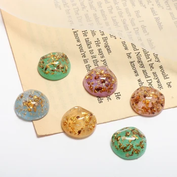 Shaped Section Jelly Metal Particle round Resin Ear Stud Patch DIY Handmade Ornament Earrings Accessories Material 8pcs
Shaped Section Jelly Metal Particle round Resin Ear Stud Patch DIY Handmade Ornament Earrings Accessories Material 8pcs