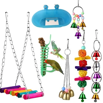 7Pcs Parrot Toy Primary Color Set Suspension Bridge Sepak Takraw String Loofah Piece String Toy Combination
7Pcs Parrot Toy Primary Color Set Suspension Bridge Sepak Takraw String Loofah Piece String Toy Combination