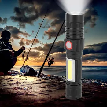 Flashlight Torch Waterproof LED Aluminum Alloy Flashlight COB Torch for Outdoor Camping Emergency Inspection Lamp
Flashlight Torch Waterproof LED Aluminum Alloy Flashlight COB Torch for Outdoor Camping Emergency Inspection Lamp