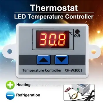 XH-W3001Digital LED Temperature Controller 12V 24V 220VAC For Incubator Cooling Heating Switch Thermostat NTC Sensor
XH-W3001Digital LED Temperature Controller 12V 24V 220VAC For Incubator Cooling Heating Switch Thermostat NTC Sensor