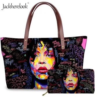 Jackherelook Black Nurse Afro Word Art Women Handbags & Purse Set African Girl Hair Print Ladies Big Hand Bag Leather Wallet 
Jackherelook Black Nurse Afro Word Art Women Handbags & Purse Set African Girl Hair Print Ladies Big Hand Bag Leather Wallet