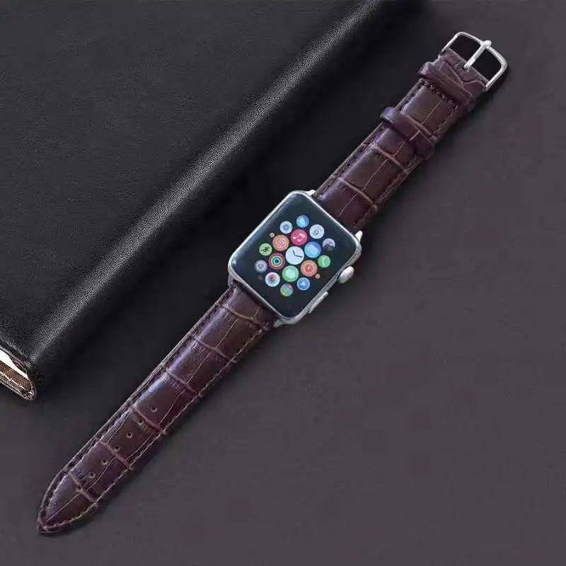 Лучший кожаный ремешок для Apple Watch 42 мм 38 40 44 iWatch Band Спортивная пряжка 5 4 3 2 1 |