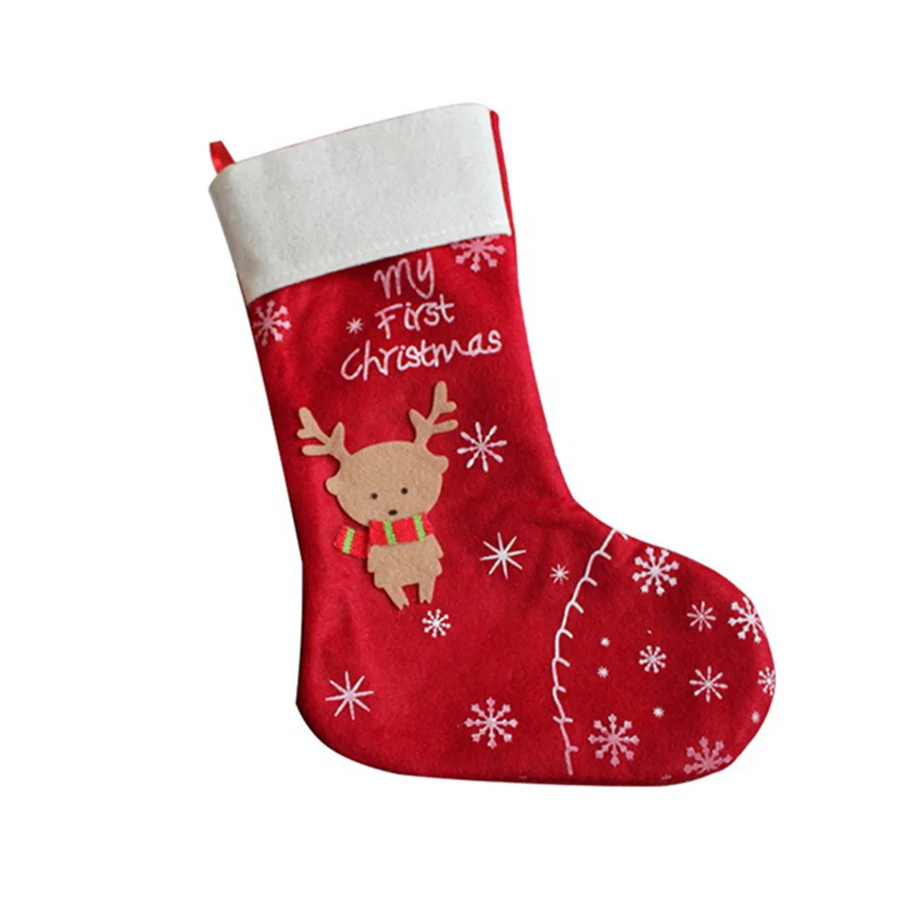 christmas stocking sock candy gift bag xmas tree
