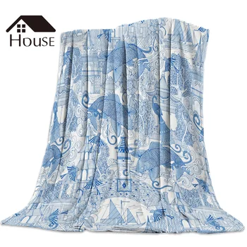 Chinoiserie Toile Blue Printed Nap Blanket Soft Comfortable Velvet Plush Flower Blankets Warm Sofa Bed Sheets
Chinoiserie Toile Blue Printed Nap Blanket Soft Comfortable Velvet Plush Flower Blankets Warm Sofa Bed Sheets