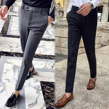 Men's casual trousers 2019 autumn and winter new slim trousers business casual trousers youth personality trend men's clothing
Men's casual trousers 2019 autumn and winter new slim trousers business casual trousers youth personality trend men's clothing