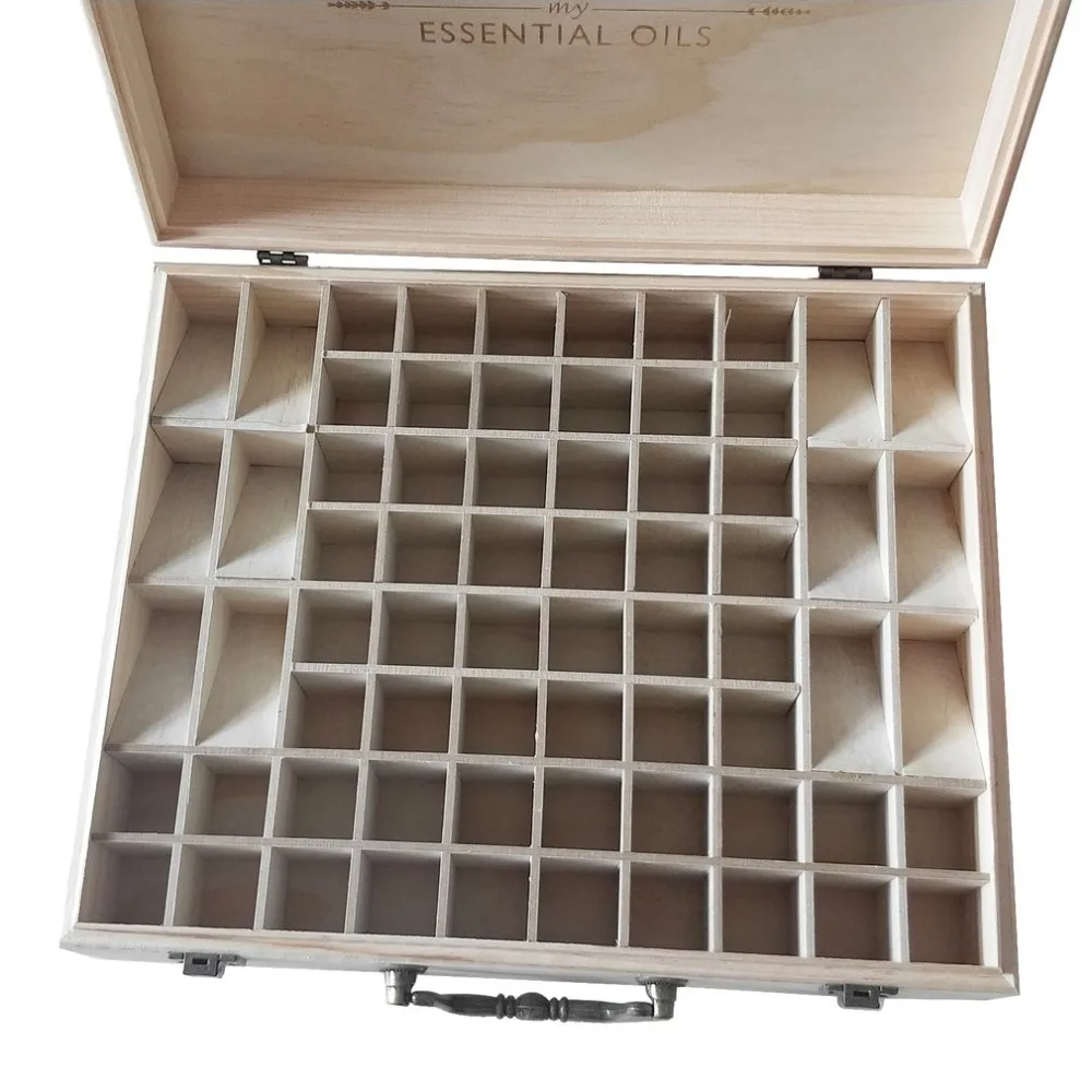 68 Slots Large Size Wooden Essential Oils Box Solid Wood Case Holder Aromatherapy Bottles Storage Organizer
68 Slots Large Size Wooden Essential Oils Box Solid Wood Case Holder Aromatherapy Bottles Storage Organizer