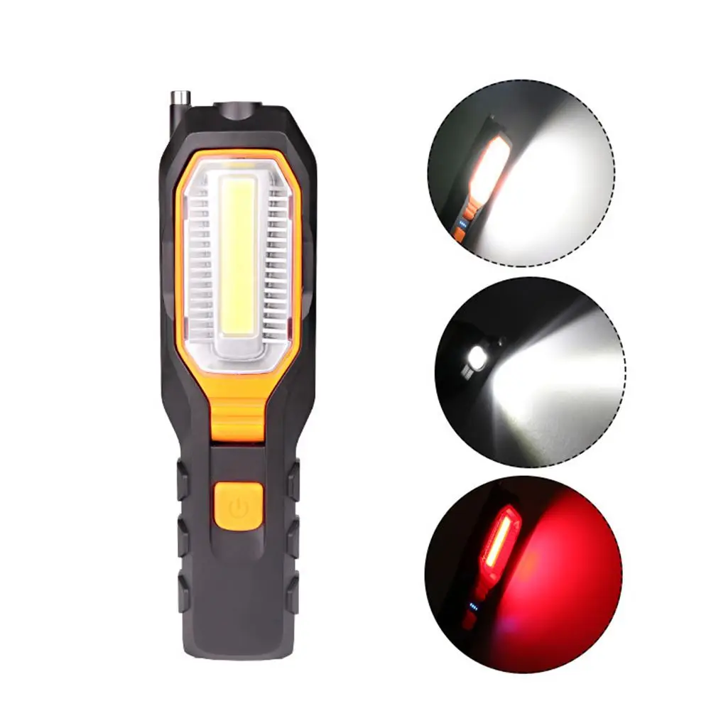 COB LED Worklight USB Rechargeable Working Light Telescopic Magnet Lamp Flashlight Emergency Light