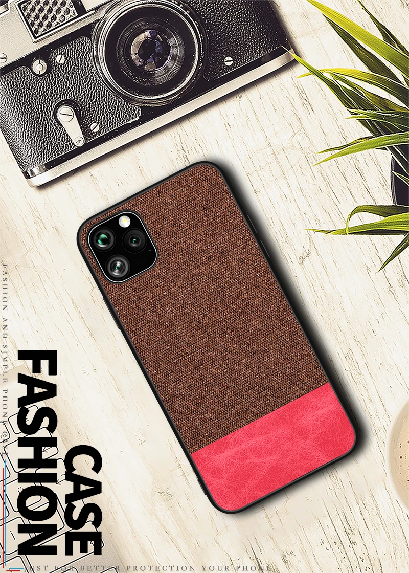 For iphone X XR XS Max 7 8 6 6s Plus Ultra Shockproof Back Cover Cloth Fabric Silicone Soft Edge Protect Case For 11 Pro Max For iphone X XR XS Max 7 8 6 6s Plus Ultra Shockproof Back Cover Cloth Fabric Silicone Soft Edge Protect Case For 11 Pro Max
