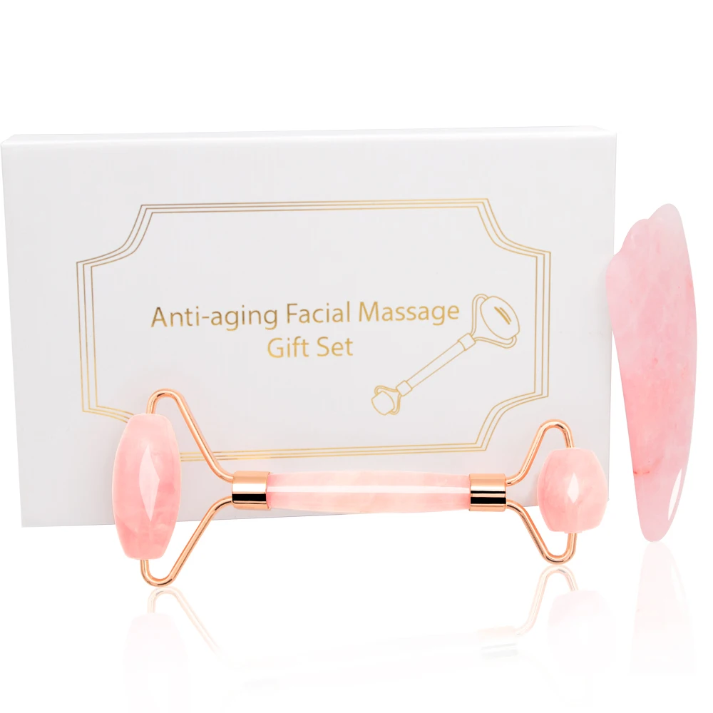 Rose Quartz Jade Roller Massage Facial Massager Machine Face Roller Facial Roller Face Slimming Massager Body Gua Sha
Rose Quartz Jade Roller Massage Facial Massager Machine Face Roller Facial Roller Face Slimming Massager Body Gua Sha