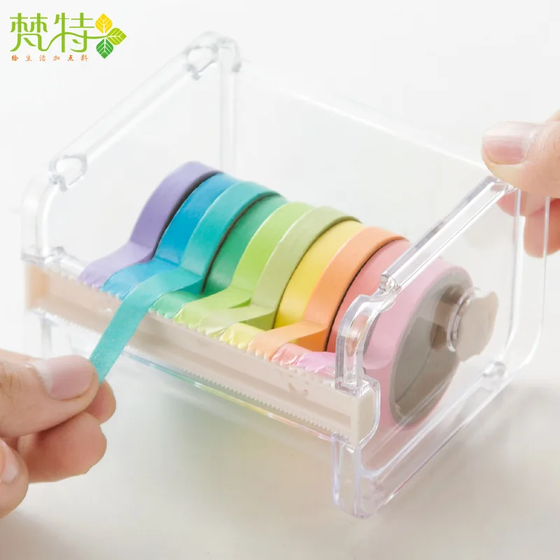Japanese Style Office Stationery Multi-Purpose Tape Dispenser Tape Cutter Tape Dispenser Desktop Tape Storage Box Organizing Box
Japanese Style Office Stationery Multi-Purpose Tape Dispenser Tape Cutter Tape Dispenser Desktop Tape Storage Box Organizing Box