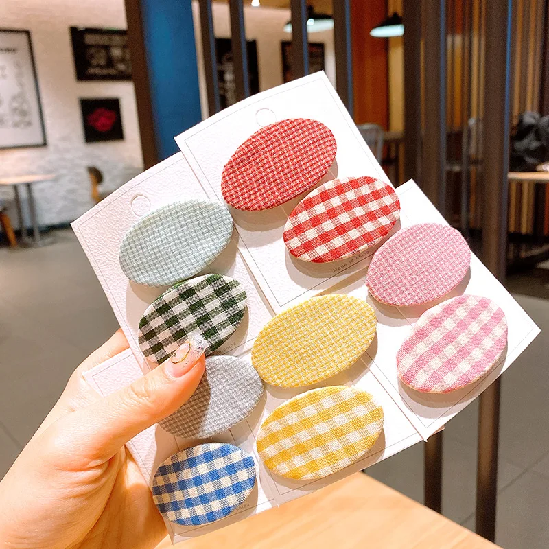 2Pcs/Set Fabric Striped Lattice Hair Clip Children Cute Candy Colors BB Clip Hairpins Bezel For Hair Baby Girl Hair Accessories
2Pcs/Set Fabric Striped Lattice Hair Clip Children Cute Candy Colors BB Clip Hairpins Bezel For Hair Baby Girl Hair Accessories