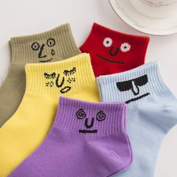Spring and summer new cartoon socks female socks expression ship socks line illustration socks black socks white women socks
Spring and summer new cartoon socks female socks expression ship socks line illustration socks black socks white women socks