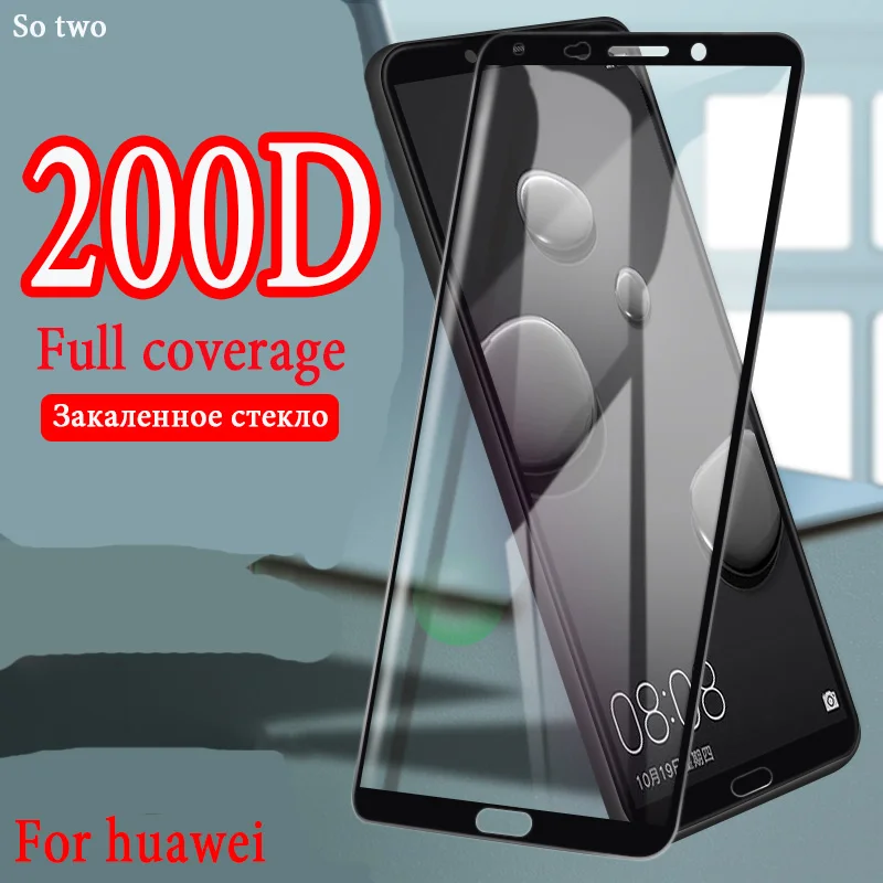 Закаленное стекло 200D для Huawei Mate 10 20 lite pro Защитное экрана P20 P30 9 стекло|Защитные