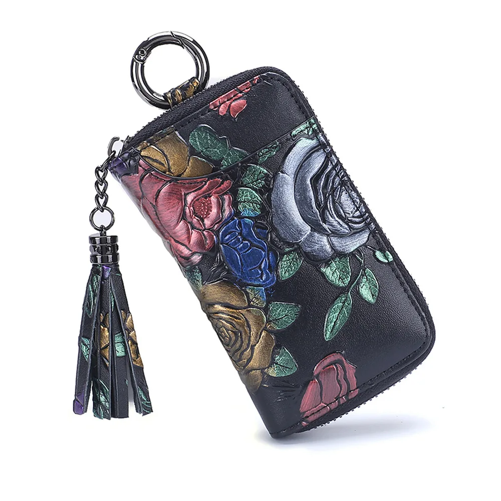 2019 New Style Key Bag Women's-Style Hand-Painted Rose Multi-functional Large-Volume 8 Key Position Small Card Holder
2019 New Style Key Bag Women's-Style Hand-Painted Rose Multi-functional Large-Volume 8 Key Position Small Card Holder