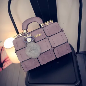 High quality women bag suture Boston bag inclined shoulder bag women leather handbags Travel Bags#45
High quality women bag suture Boston bag inclined shoulder bag women leather handbags Travel Bags#45