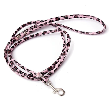 New Leopard-pink leather leash for small dog cat pet 1cmX120cm 
New Leopard-pink leather leash for small dog cat pet 1cmX120cm