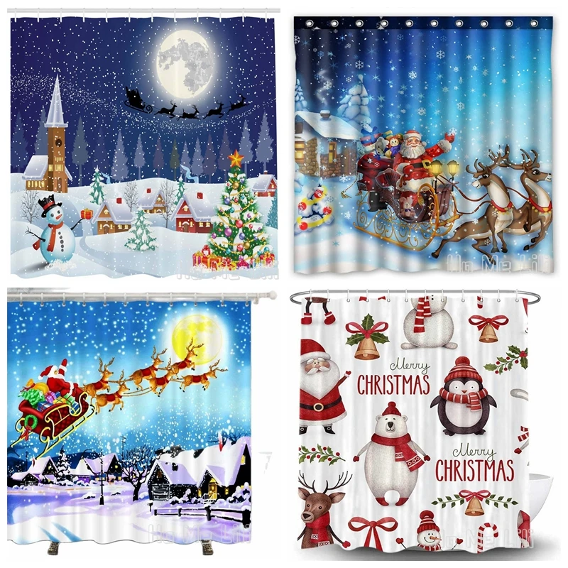 Winter Holiday Merry Christmas Deer Pull The Santa Claus Snowflakes Beautiful Shower Curtain By Ho Me Lili
Winter Holiday Merry Christmas Deer Pull The Santa Claus Snowflakes Beautiful Shower Curtain By Ho Me Lili
