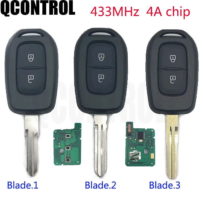 QCONTROL Remote 2 Button Car Key 433mhz with PCF7961M HITAG AES Chip for Renault Sandero Dacia Logan Lodgy Dokker Duster 2016
QCONTROL Remote 2 Button Car Key 433mhz with PCF7961M HITAG AES Chip for Renault Sandero Dacia Logan Lodgy Dokker Duster 2016