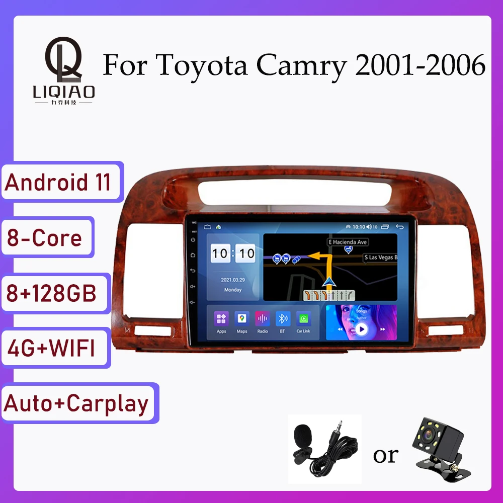 Автомобильный мультимедийный видеоплеер 2 din с GPS-навигацией для Toyota Camry 5 XV 30 2001-2006 Android 11 QLED 1280*720P с сенсорным экраном OBD BT
Автомобильный мультимедийный видеоплеер 2 din с GPS-навигацией для Toyota Camry 5 XV 30 2001-2006 Android 11 QLED 1280*720P с сенсорным экраном OBD BT