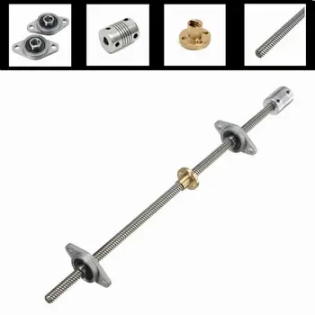 Ball slide T8 300mm Stainless Steel Lead Screw Set with Shaft Coupling and Mounted Ball Bearing for Printer Ball slide
Ball slide T8 300mm Stainless Steel Lead Screw Set with Shaft Coupling and Mounted Ball Bearing for Printer Ball slide