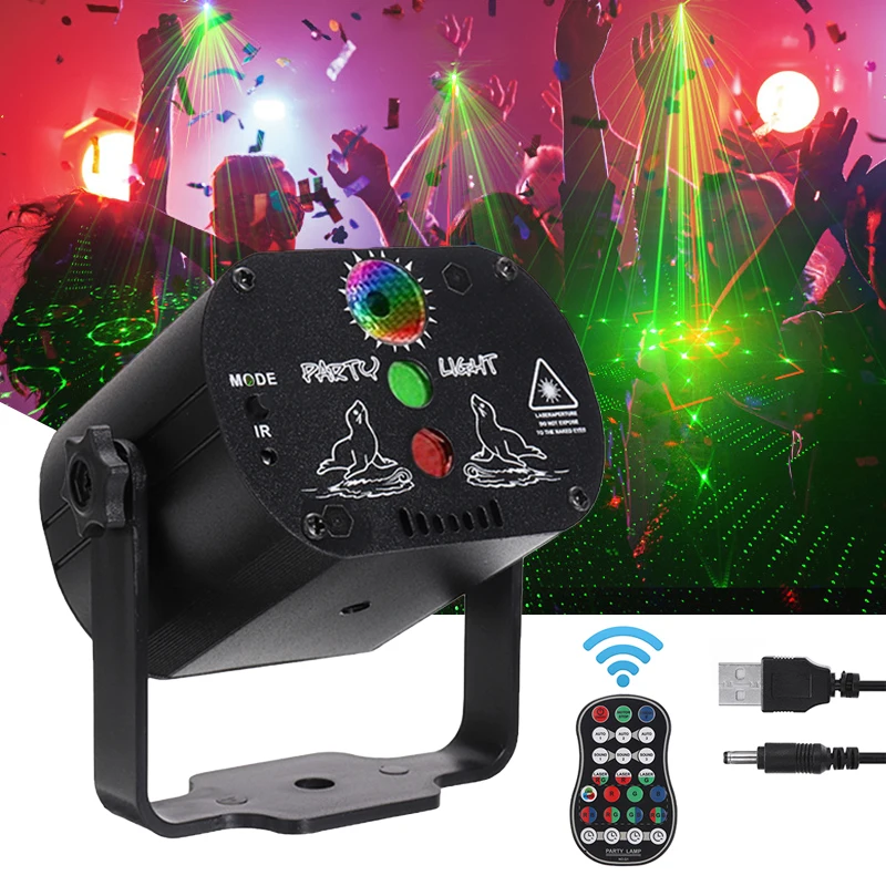 LED Party Disco Light USB Rechargeable 60 Patterns Laser Projecor Indoor Stage Lighting Show for Home Party KTV DJ Dance Floor
LED Party Disco Light USB Rechargeable 60 Patterns Laser Projecor Indoor Stage Lighting Show for Home Party KTV DJ Dance Floor