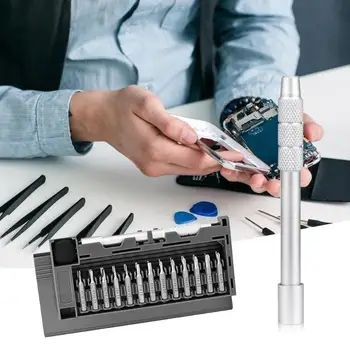 26 in 1 Precision Portable Screwdriver Bit Set Household Hand Tool Rugged Multi-size Compact Practical for Phone Watch Repair
26 in 1 Precision Portable Screwdriver Bit Set Household Hand Tool Rugged Multi-size Compact Practical for Phone Watch Repair