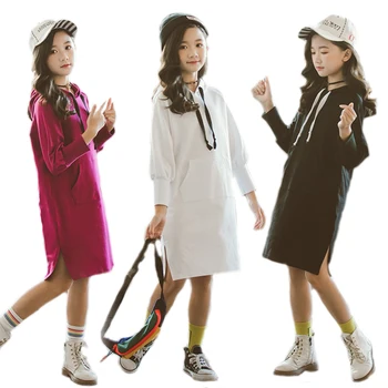 V-TREE Hooded Dress For Girls 3 Colors Children's Long Sweater Women's Autumn 2020 New Mid-length Sweater Dress Over Knee Casual
V-TREE Hooded Dress For Girls 3 Colors Children's Long Sweater Women's Autumn 2020 New Mid-length Sweater Dress Over Knee Casual