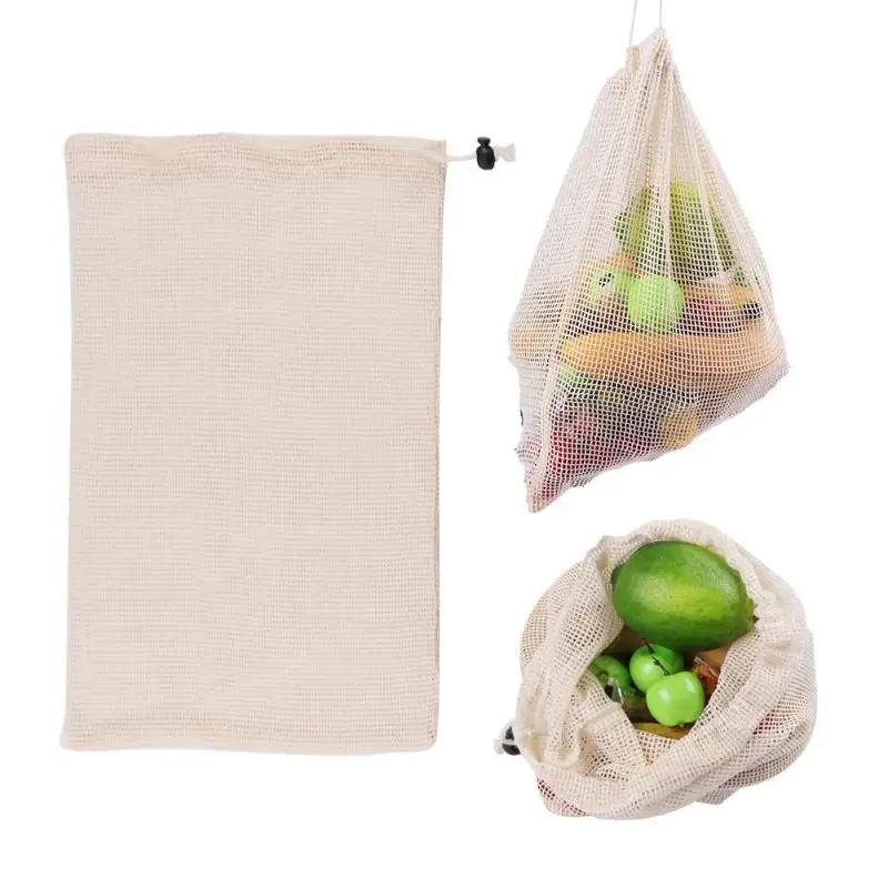 NEW Reusable Organic Cotton Kitchen Fruit Vegetable Mesh Bag Washable Fruit Drawstring Bags With Drawstring Machine Washable
NEW Reusable Organic Cotton Kitchen Fruit Vegetable Mesh Bag Washable Fruit Drawstring Bags With Drawstring Machine Washable