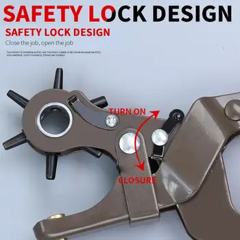 Durable Protection Handle Hole Punch High Carbon Steel Economic Shoe Spring Tension Multifunction Belts Watch Strap Revolving 
Durable Protection Handle Hole Punch High Carbon Steel Economic Shoe Spring Tension Multifunction Belts Watch Strap Revolving