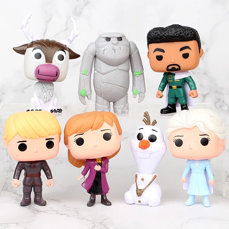 7pcs/Lot 9cm Disney Frozen 2 Princess Toys Elsa Anna Kristoff Sven Olaf Birthday Pvc Action Figures Toys For Children Gifts
7pcs/Lot 9cm Disney Frozen 2 Princess Toys Elsa Anna Kristoff Sven Olaf Birthday Pvc Action Figures Toys For Children Gifts