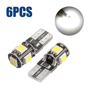 6pcs/Set 5W Led light Indoor T10 Instrument Canbus Gap Car Tail Side Parking Wedge Lamp 12V 168 Signal 12*30mm
6pcs/Set 5W Led light Indoor T10 Instrument Canbus Gap Car Tail Side Parking Wedge Lamp 12V 168 Signal 12*30mm