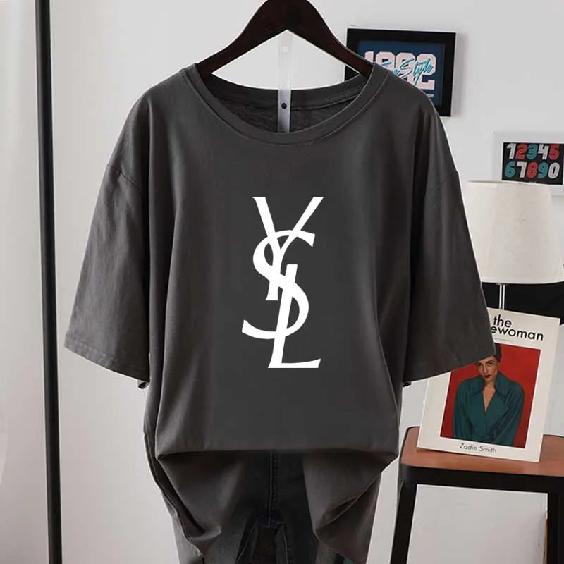 Fashion Letter Print T Shirt Women Cotton O Neck Short Sleeve Summer T-Shirt Tops Casual Breathable Personality t Shirt Fashion Letter Print T Shirt Women Cotton O Neck Short Sleeve Summer T-Shirt Tops Casual Breathable Personality t Shirt