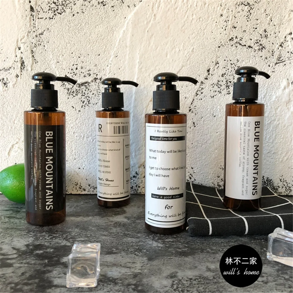 Chic Bath Shampoo Soap Dispenser Bottle Minimalist Nordic Ins Plastic Brown Traveling Portable Liquid Press Storage Bottle 150ml
Chic Bath Shampoo Soap Dispenser Bottle Minimalist Nordic Ins Plastic Brown Traveling Portable Liquid Press Storage Bottle 150ml